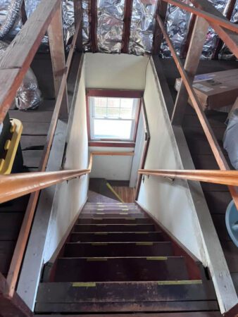 Blue Point attic renovation before shot