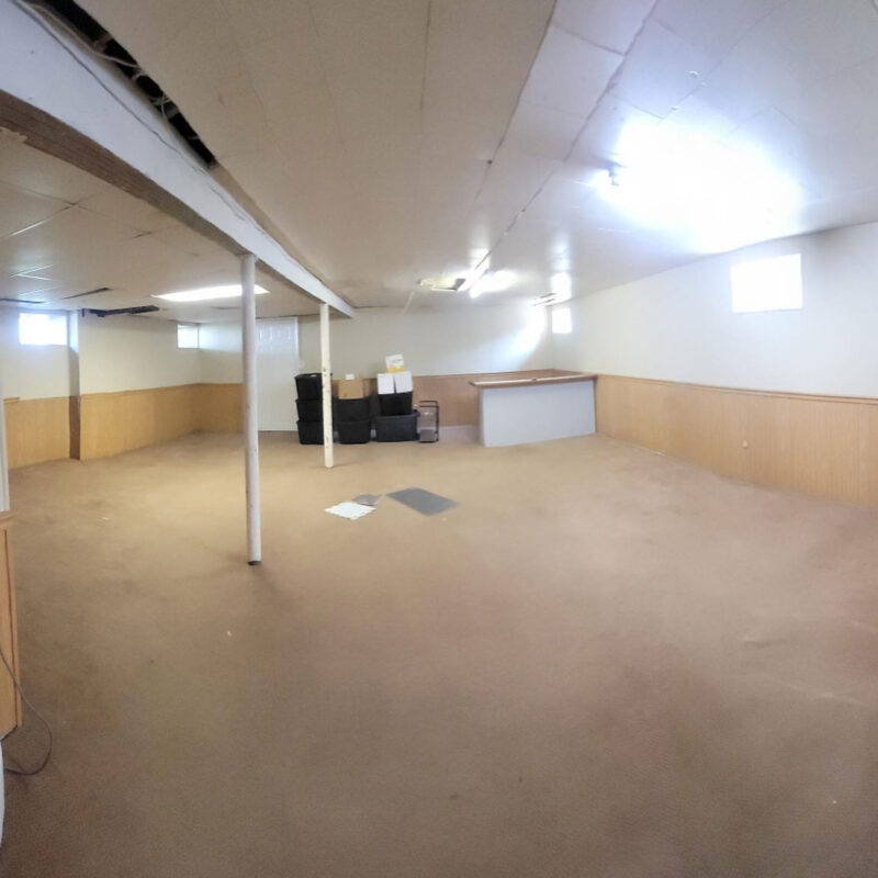 Finished basement in Ronkonkoma before photo